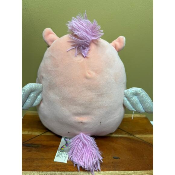 Squishmallows Pandora the Pegasus Pink Plush Toy Medium 8" Cuddly - Picture 3 of 5